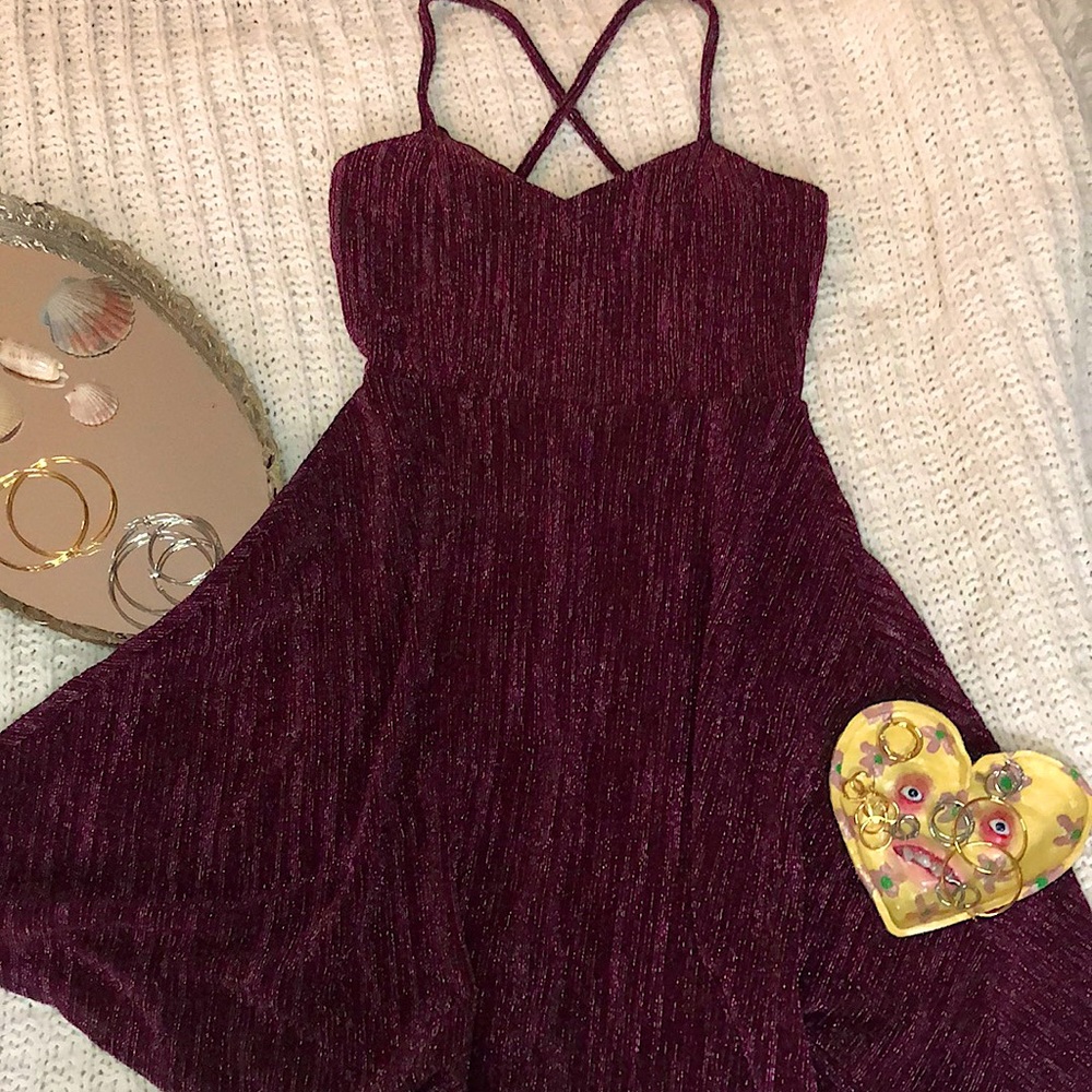 red mini dress